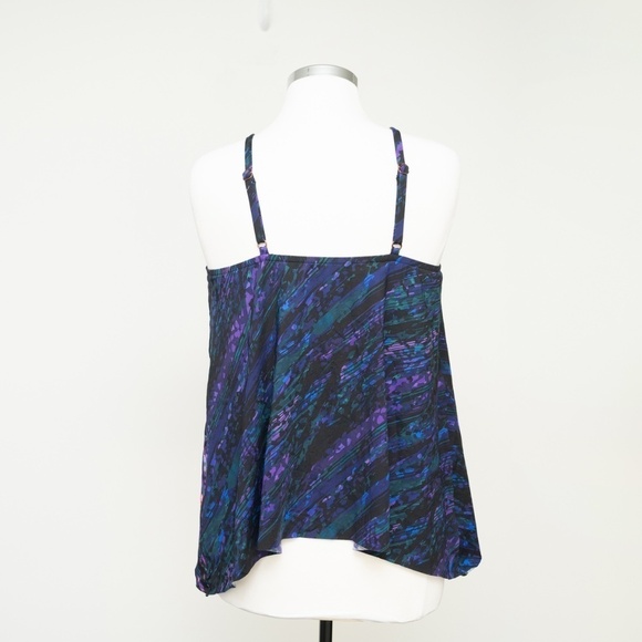 Miraclesuit. Mood Ring Peephole Tankini Top. - Picture 4 of 8